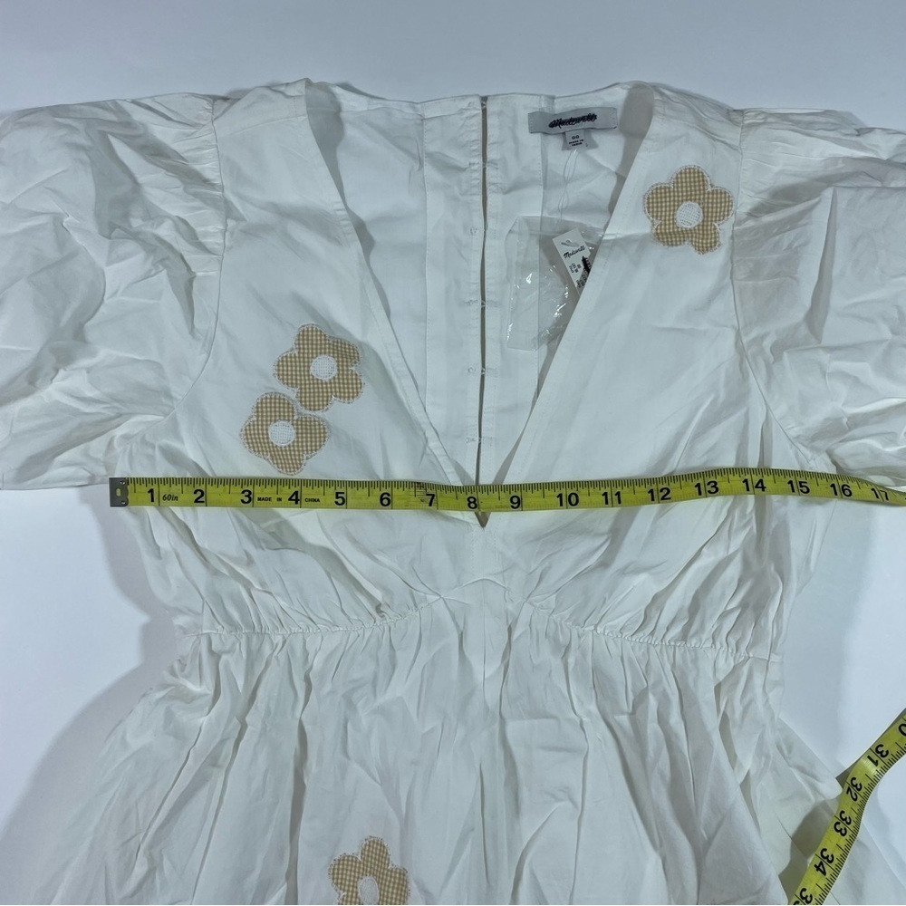 New Madewell Annamarie Mini Dress White Embroidered NL107 - Picture 9 of 9
